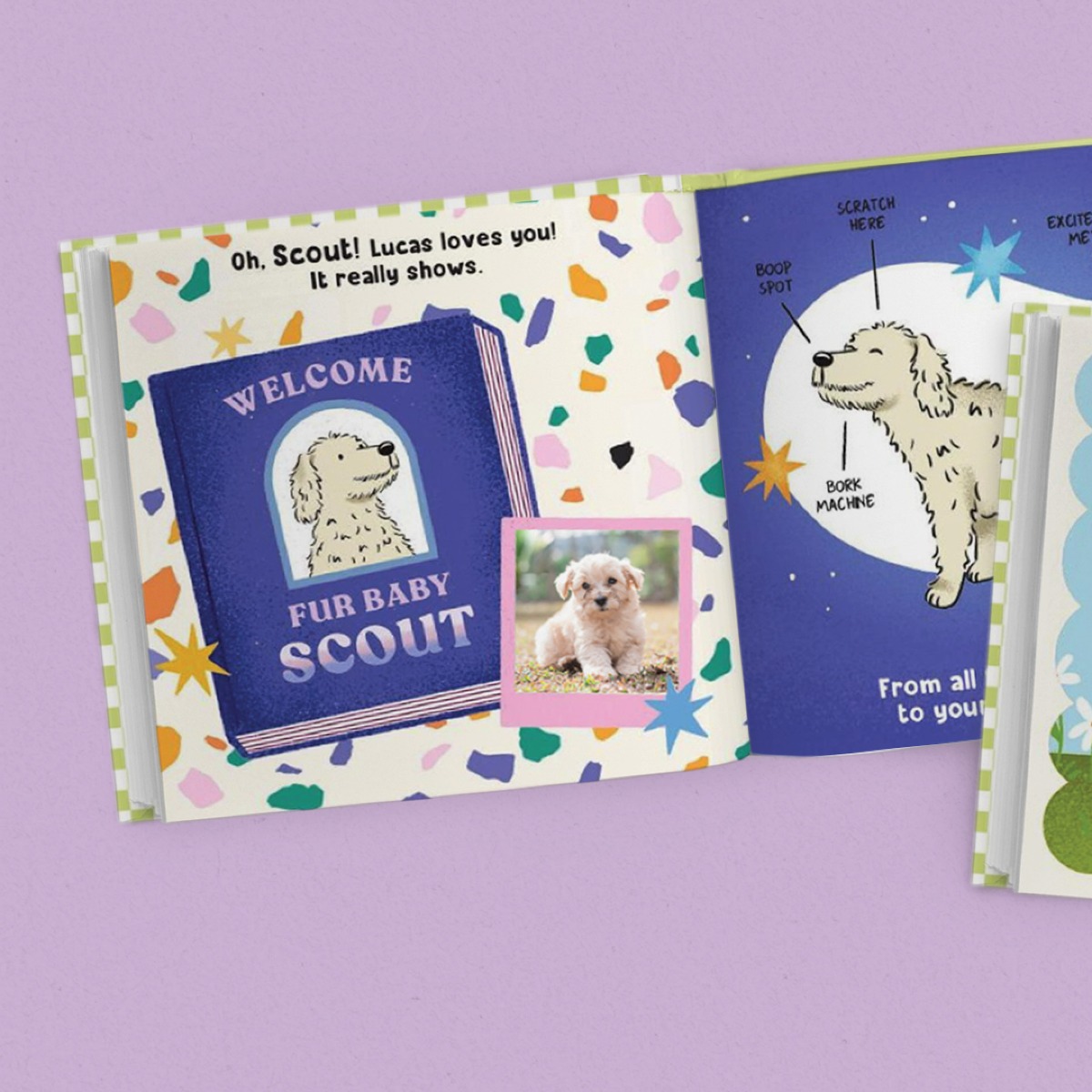 Welcome Fur Baby Personalized Dog Book