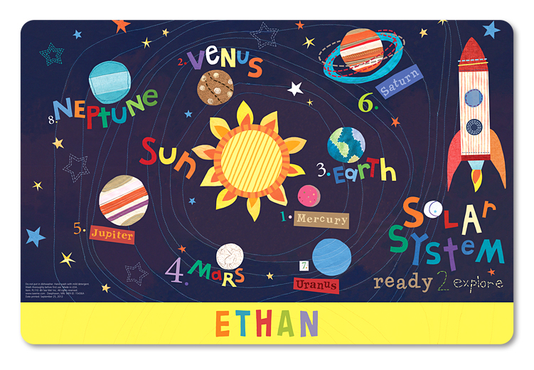 Outer Space Personalized Placemat