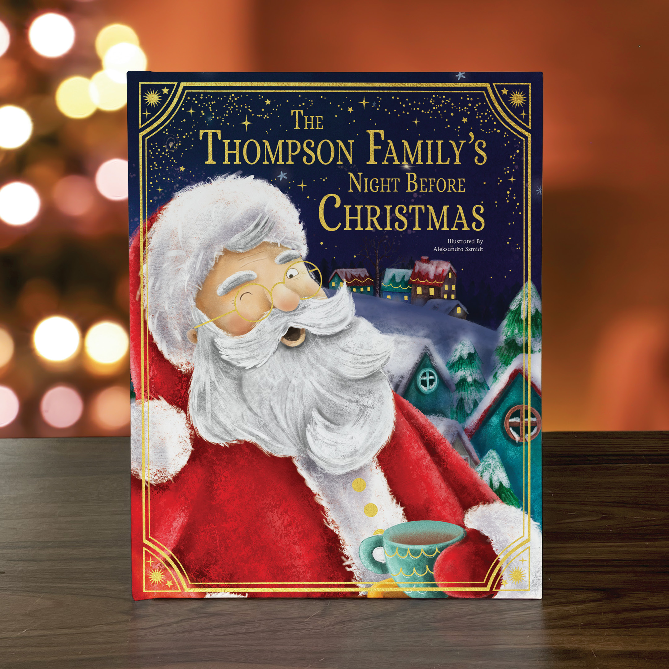 Our Family’s Night Before Christmas Personalized Book Gold Foil Edition