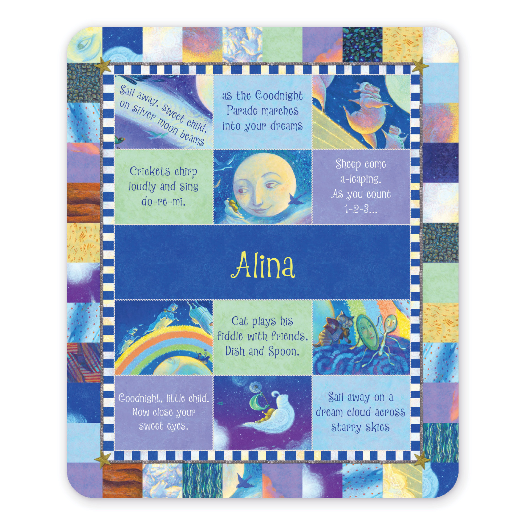 Goodnight Little Me Personalized Blanket – Quilted