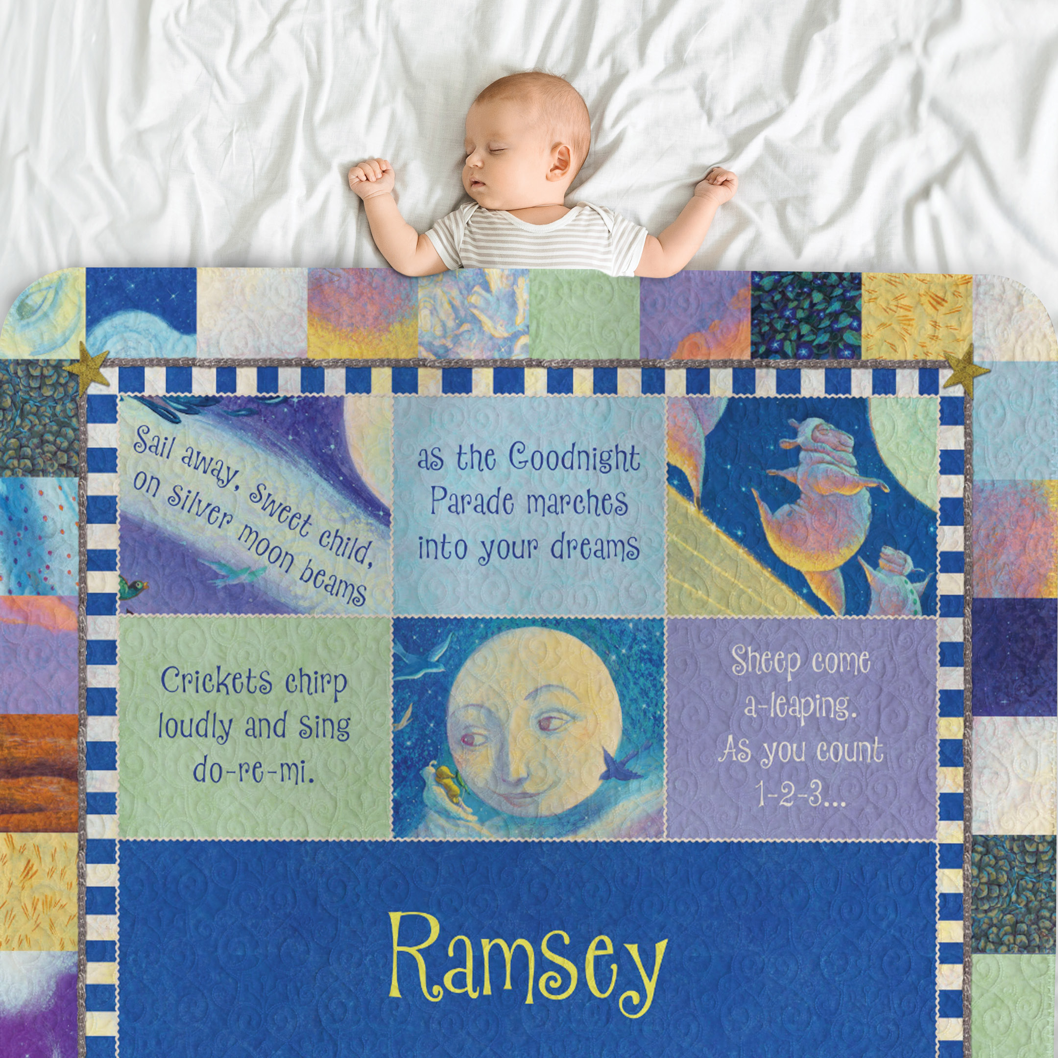 Goodnight Little Me Personalized Blanket – Quilted