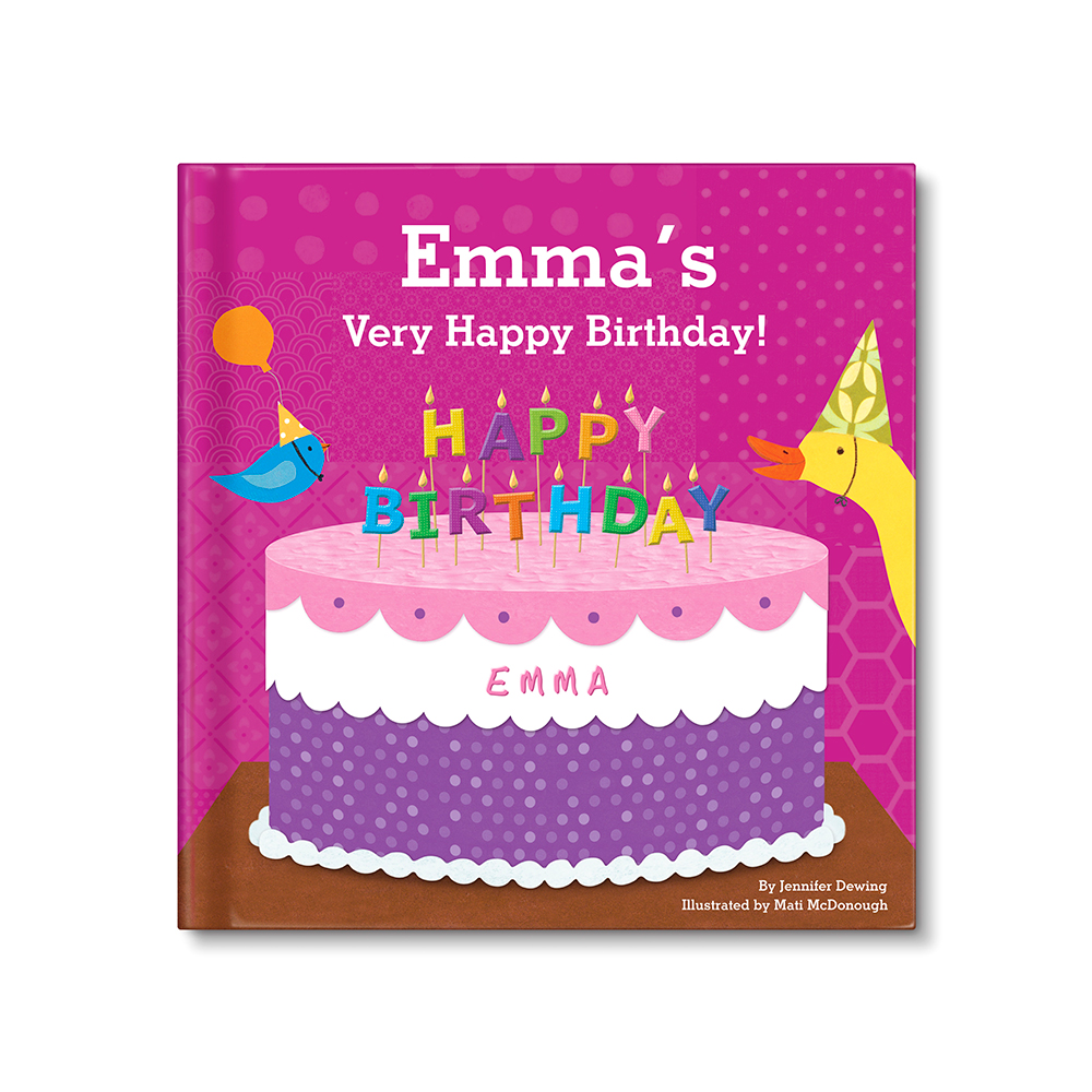 Baby's First Birthday Personalized Board Book - Pink