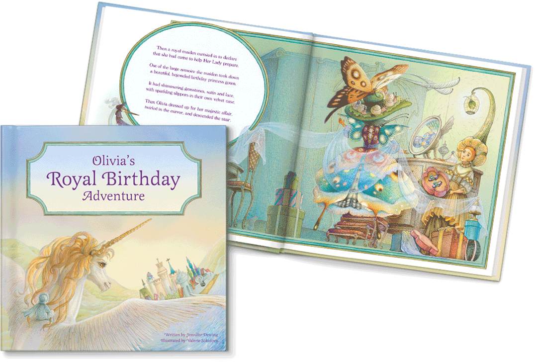 My Royal Birthday Adventure Personalized Book, Unicorn Edition