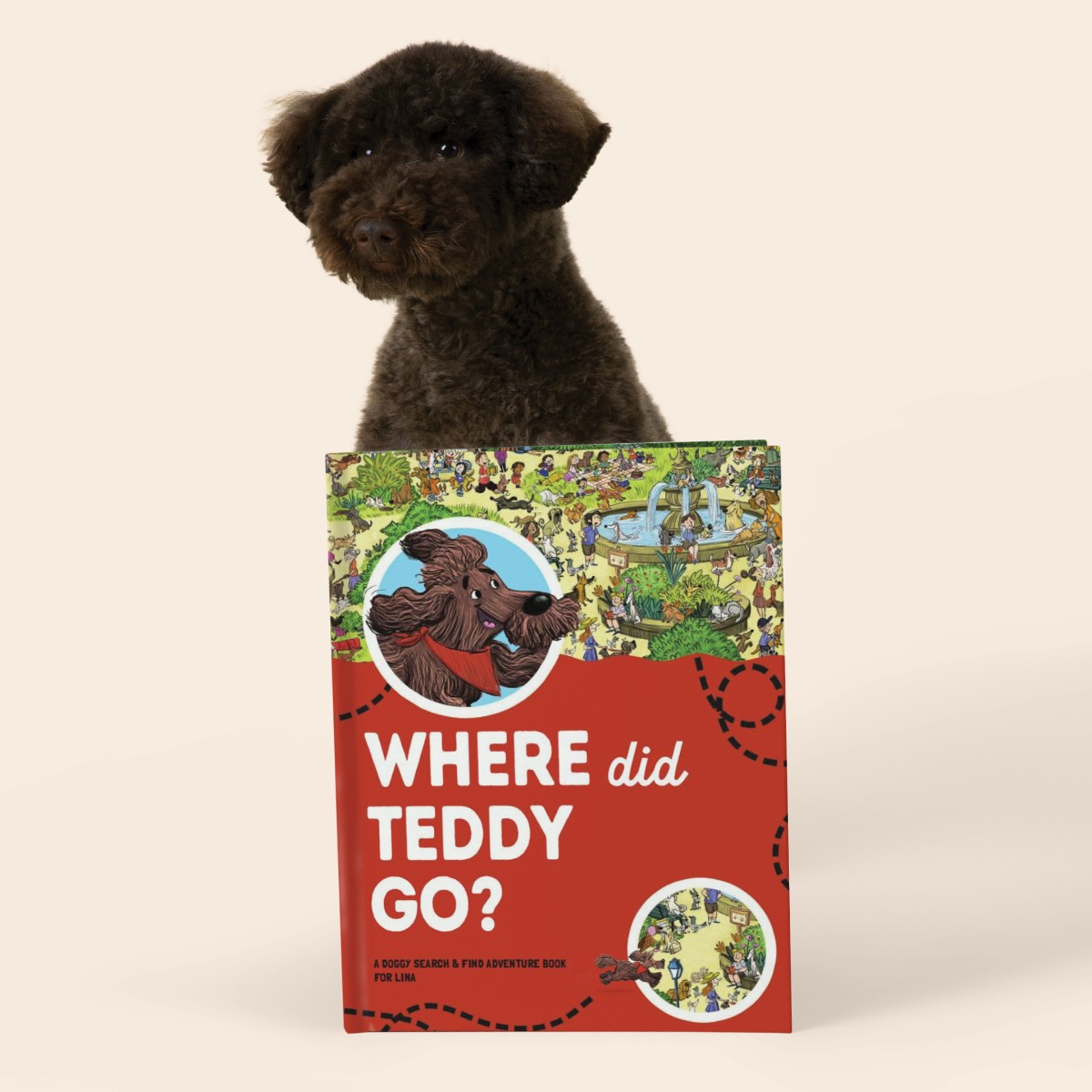 Where Did My Dog Go? Personalised Family Search-and-Find Book