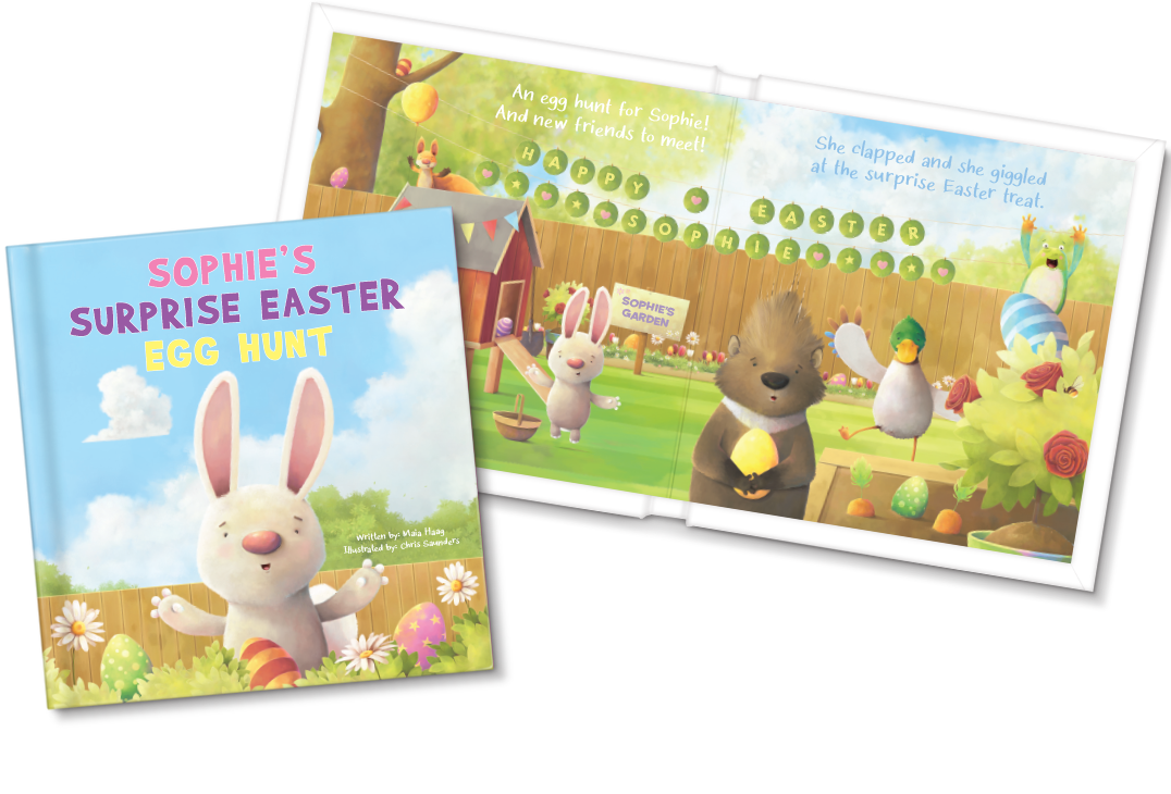 My Surprise Easter Egg Hunt Personalised Board Book