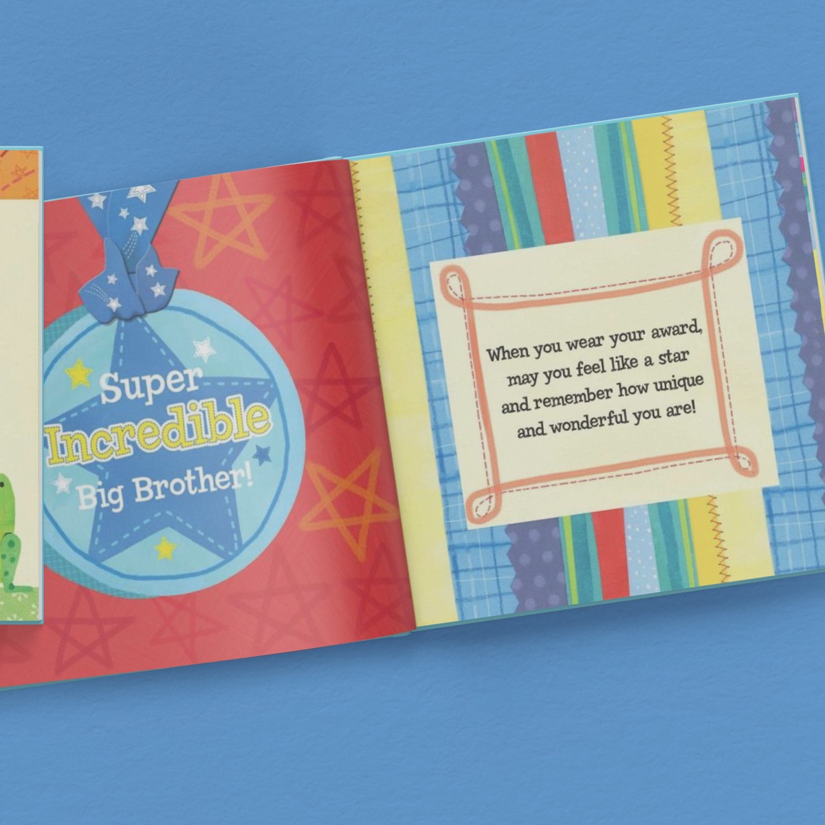 The Super, Incredible Big Brother Personalised Book and Medal