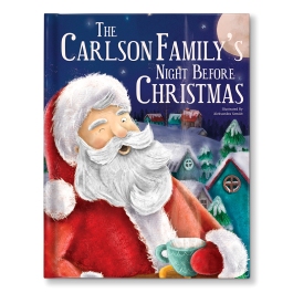 Personalized Christmas Book for 3 Children, with photo and name