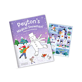 Magical Snowman Color By Number Coloring Book For Kids: Snowman