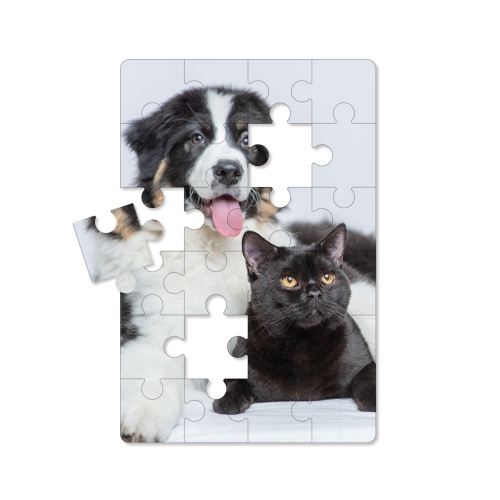 Personalized Photo Puzzle, Portrait / Vertical – 24 Pieces for Pet