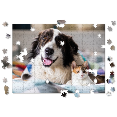 Personalized Pet Photo Puzzle, Landscape / Horizontal - 500 Pieces