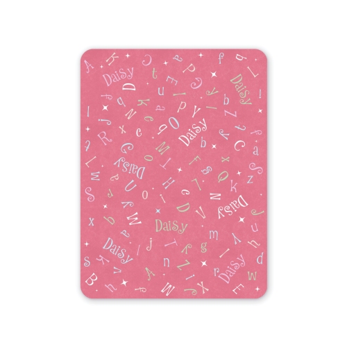 Name Toss Personalized Blanket – Pink, Sherpa