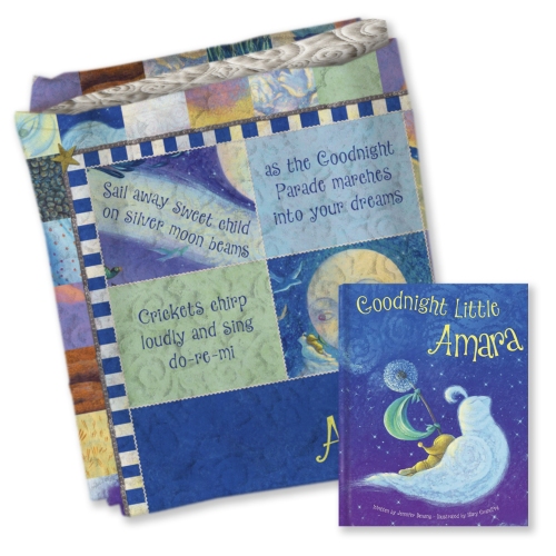 Goodnight Little Me Personalized Book and Blanket Gift Set