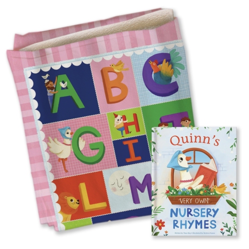 My Very Own Nursery Rhymes Personalized Book and Blanket Gift Set