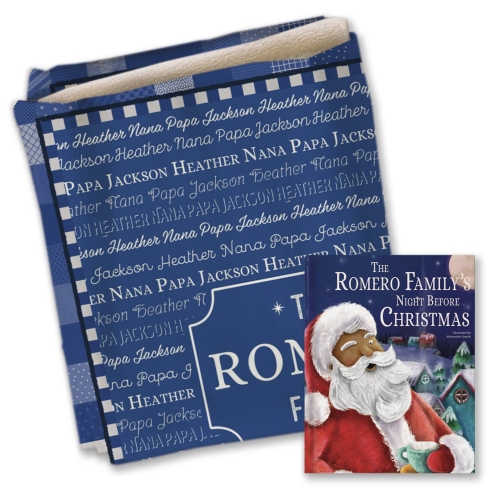 Our Family’s Night Before Christmas Personalized Book and Blanket Gift Set