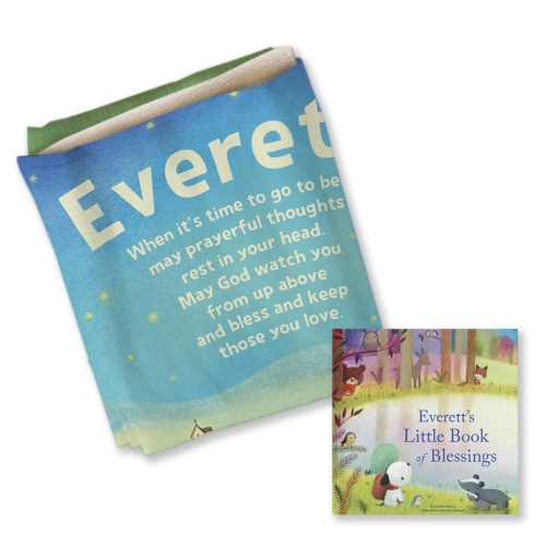 My Little Book of Blessings Personalized Book and Blanket Gift Set