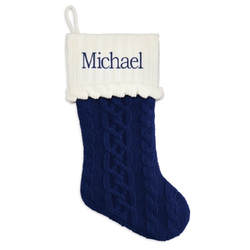 Personalized Christmas Stocking - Blue