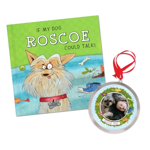 If My Dog Could Talk Personalized Book and Ornament Gift Set