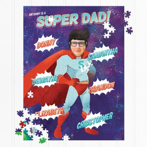Super Dad Personalized Puzzle - 500 Pieces