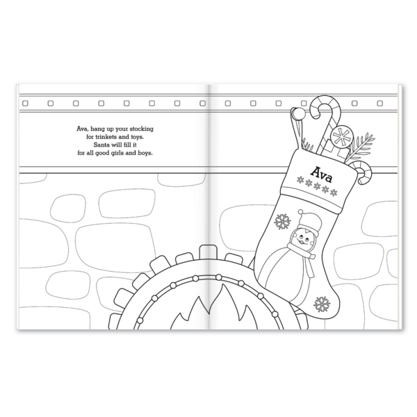 My Very Merry Christmas Personalized Coloring Book - I See Me!