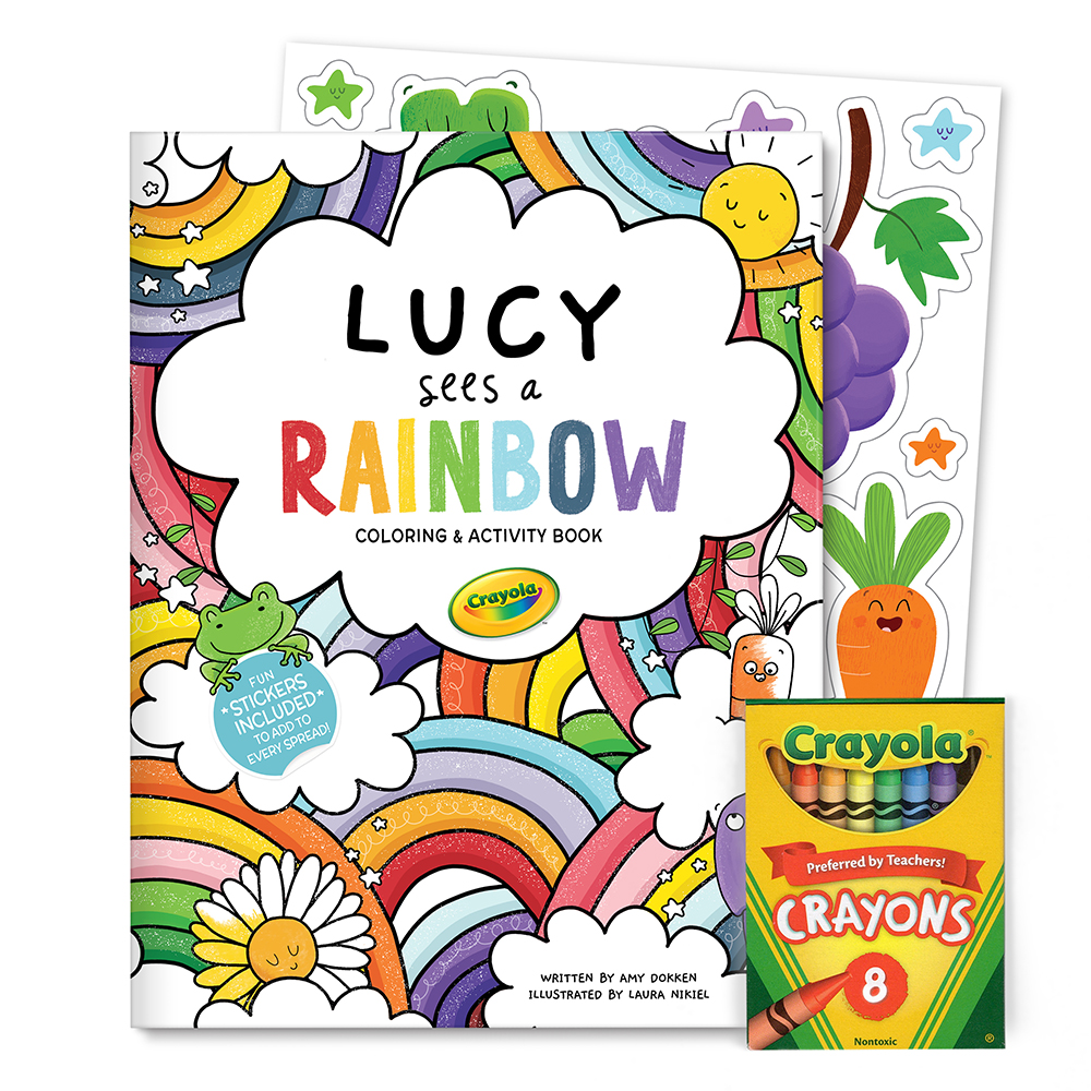 Personalized Kid's Sketch Pad with Stickers and Crayons