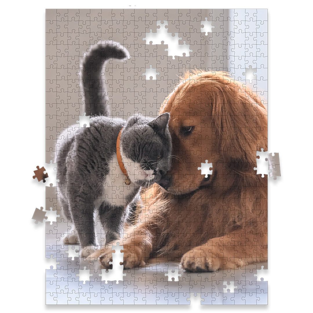 Personalized Pet Photo Puzzle, Portrait/Vertical - 500 Pieces